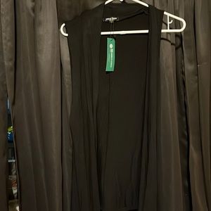 Womans casual lightweight open cardigan soft draped ruffles